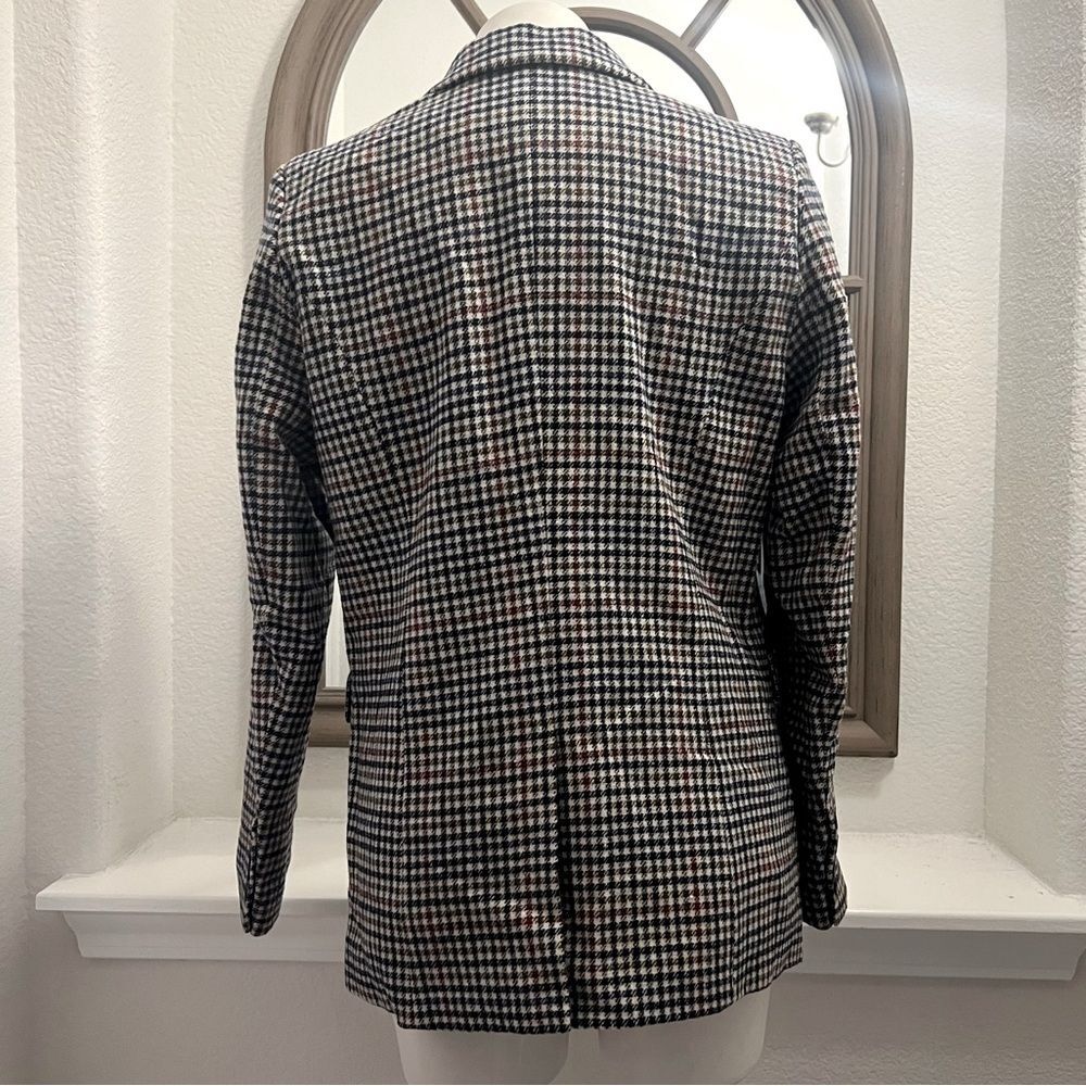 Rails Jac Double Breasted Blazer, Houndstooth Cardinal Pine, NWT, Size M - Picture 8 of 12